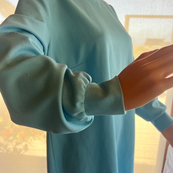 Vintage Blue Long Sleeve Dress Costume Basic – L/XL - Picture 5 of 11